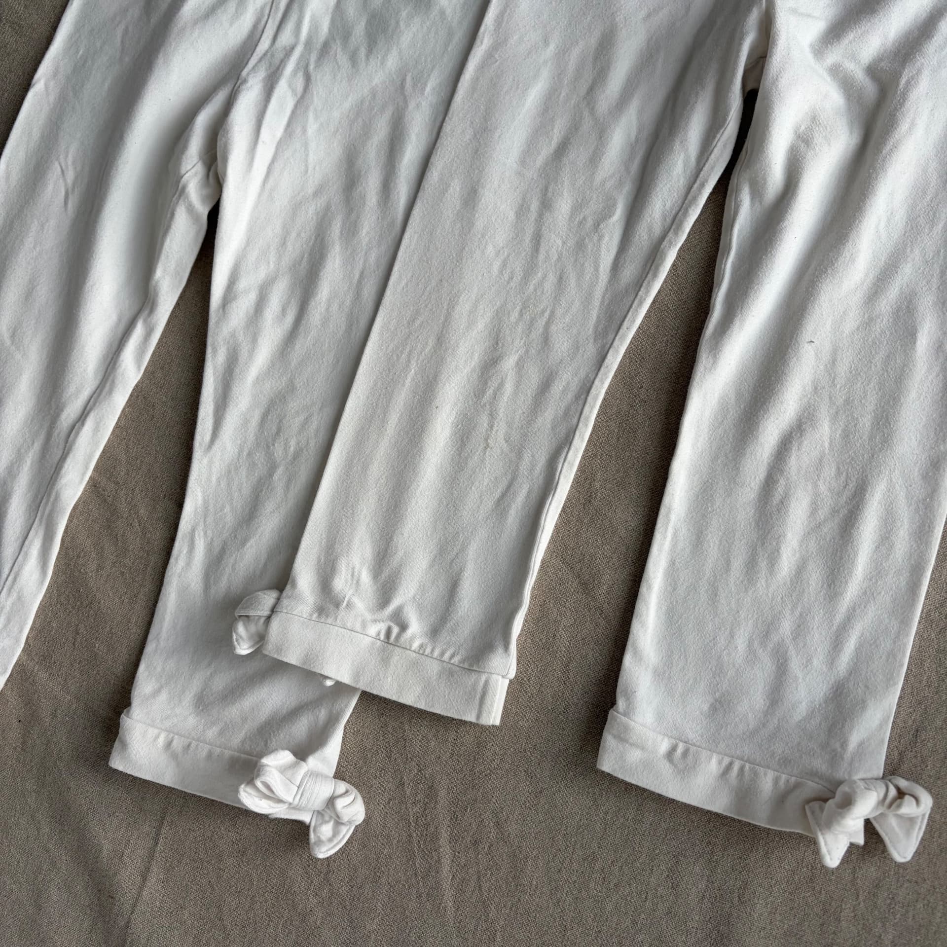 2pk. hvite korte leggings — bilde 2 av 6