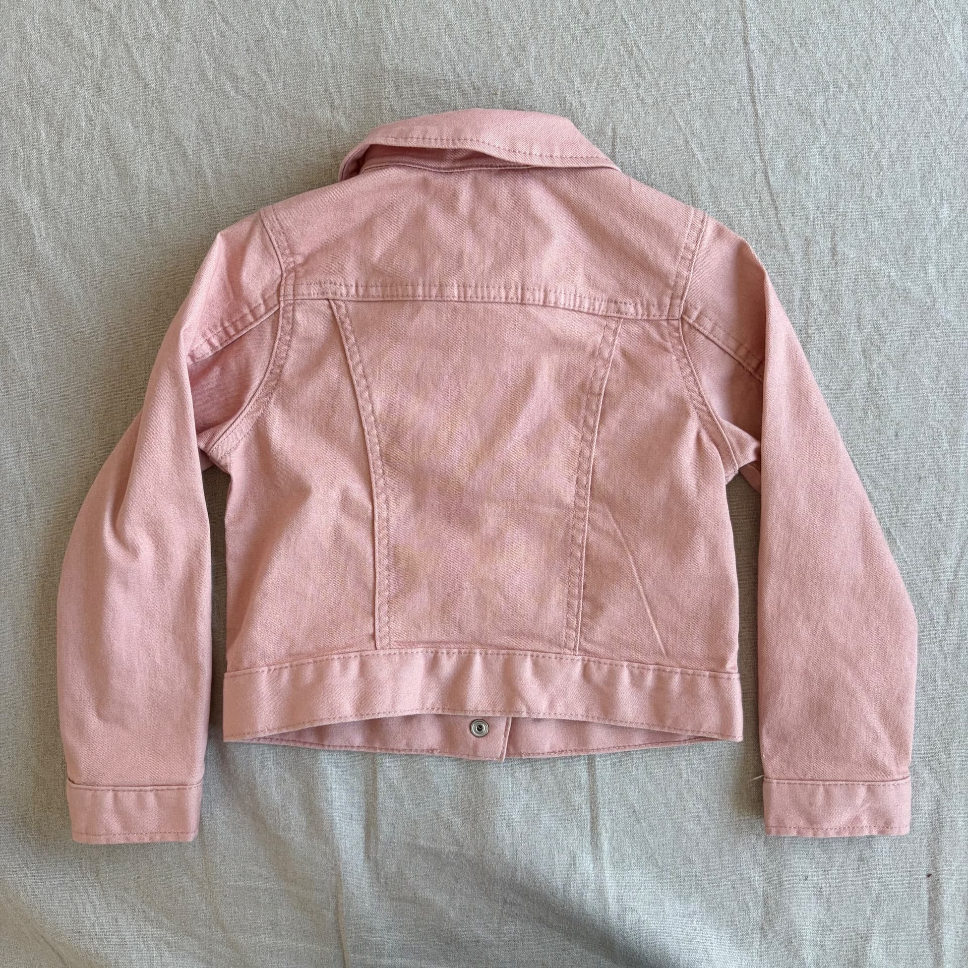 Rosa denimjakke — bilde 4 av 4