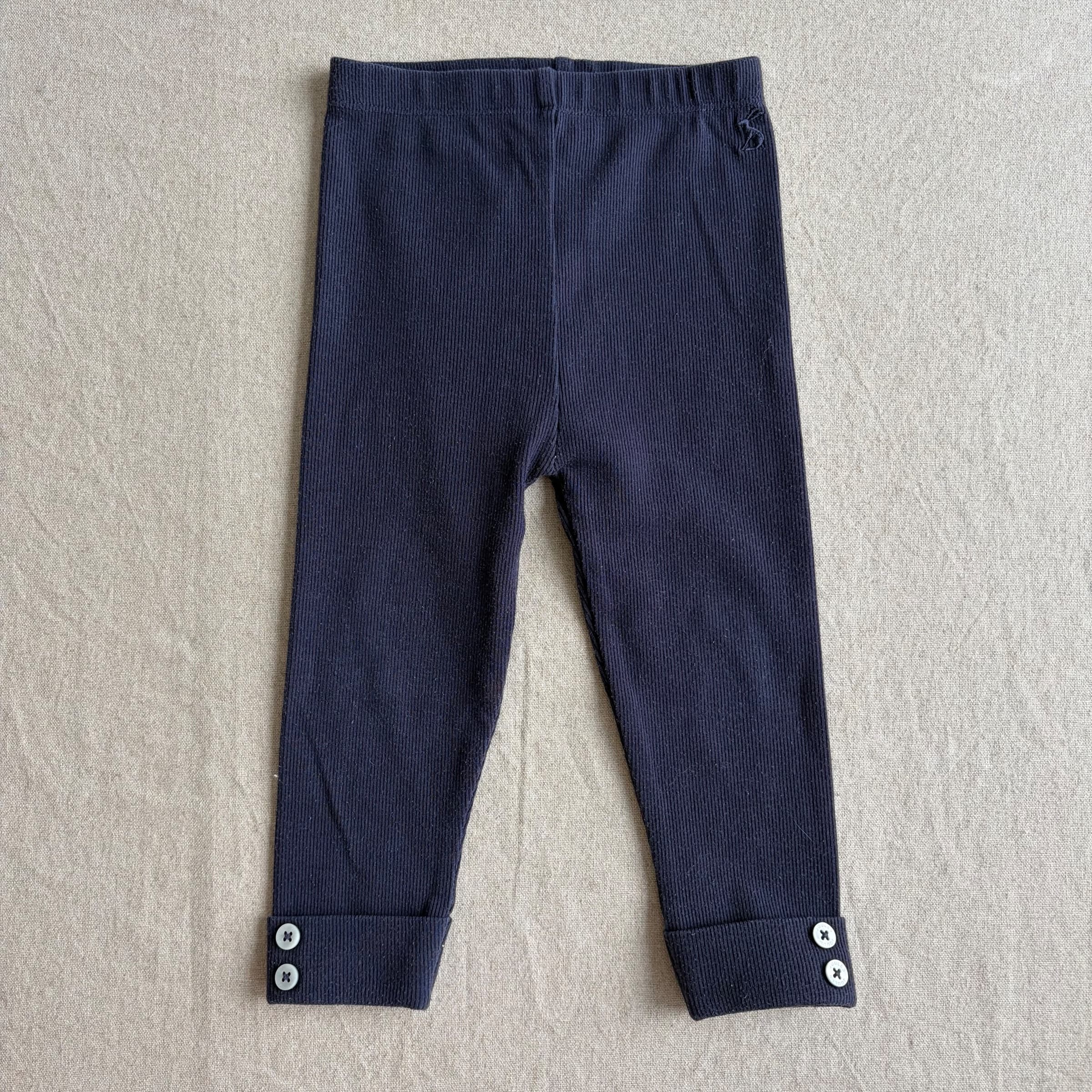 Ribbestrikkede leggings