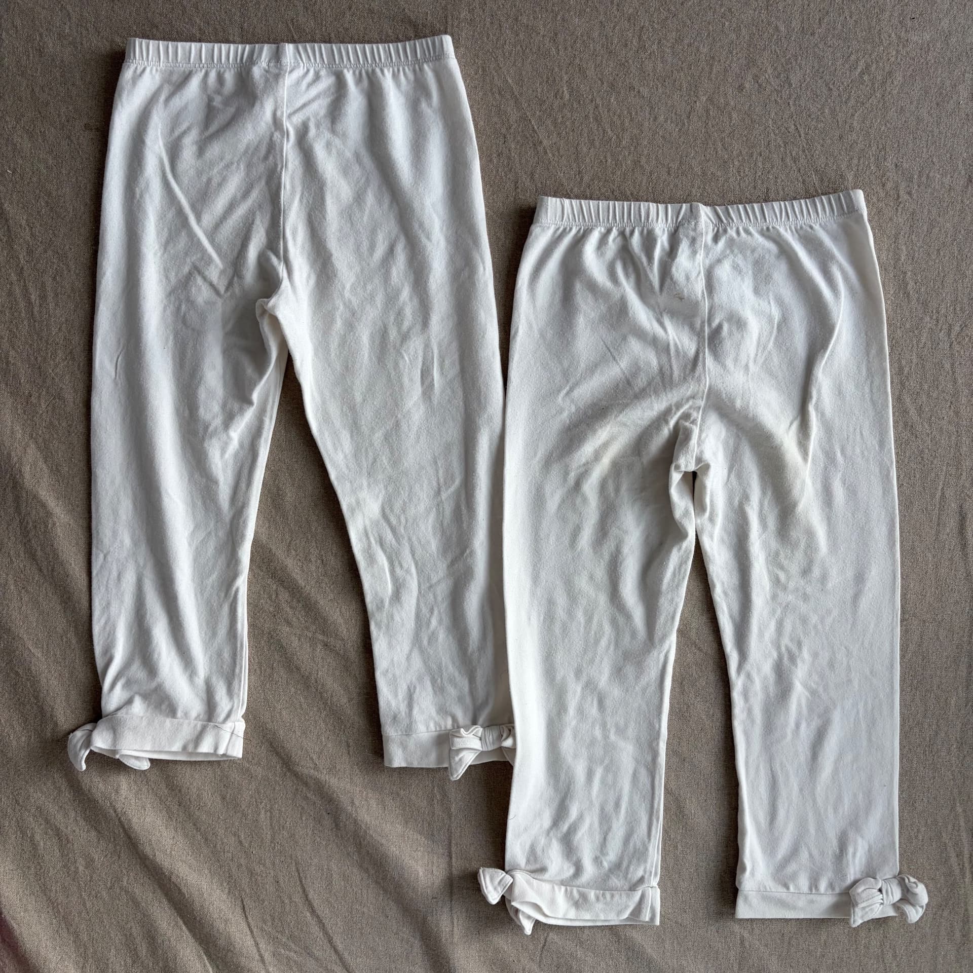 2pk. hvite korte leggings — bilde 5 av 6