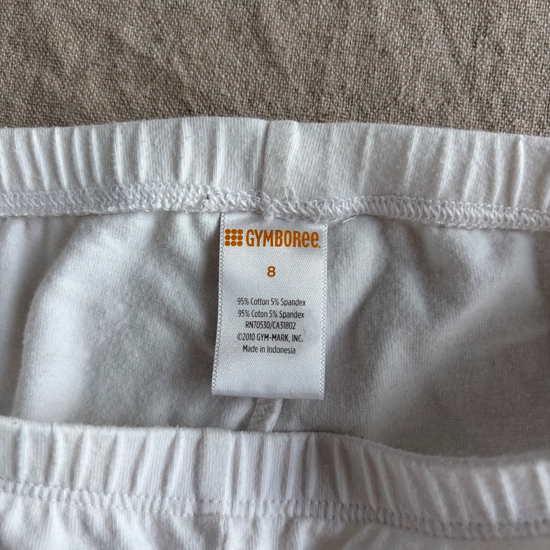 2pk. hvite korte leggings — bilde 4 av 6