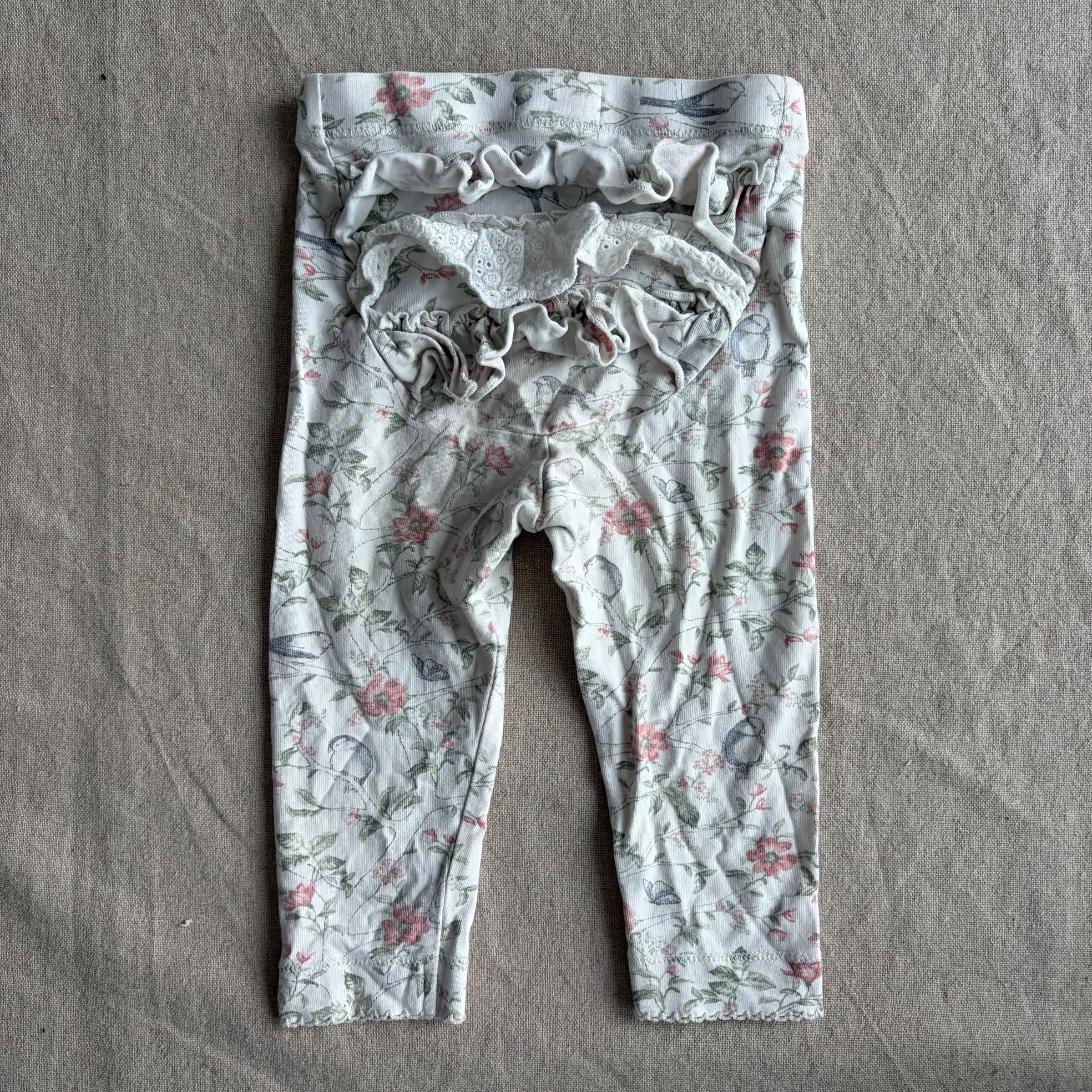 Leggings med blomster- og fuglemønster — bilde 5 av 5
