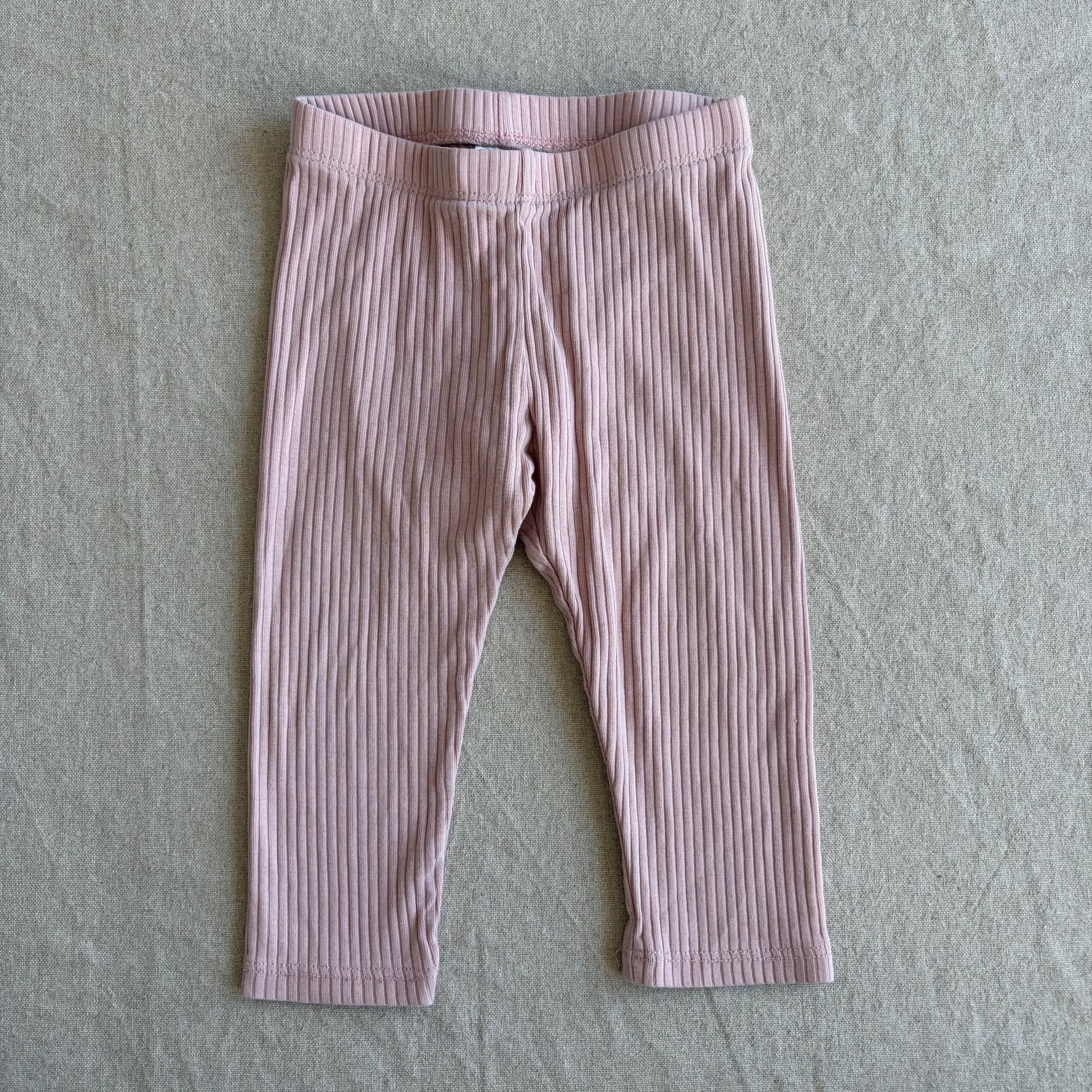 Ribbestrikkede leggings — bilde 1 av 4
