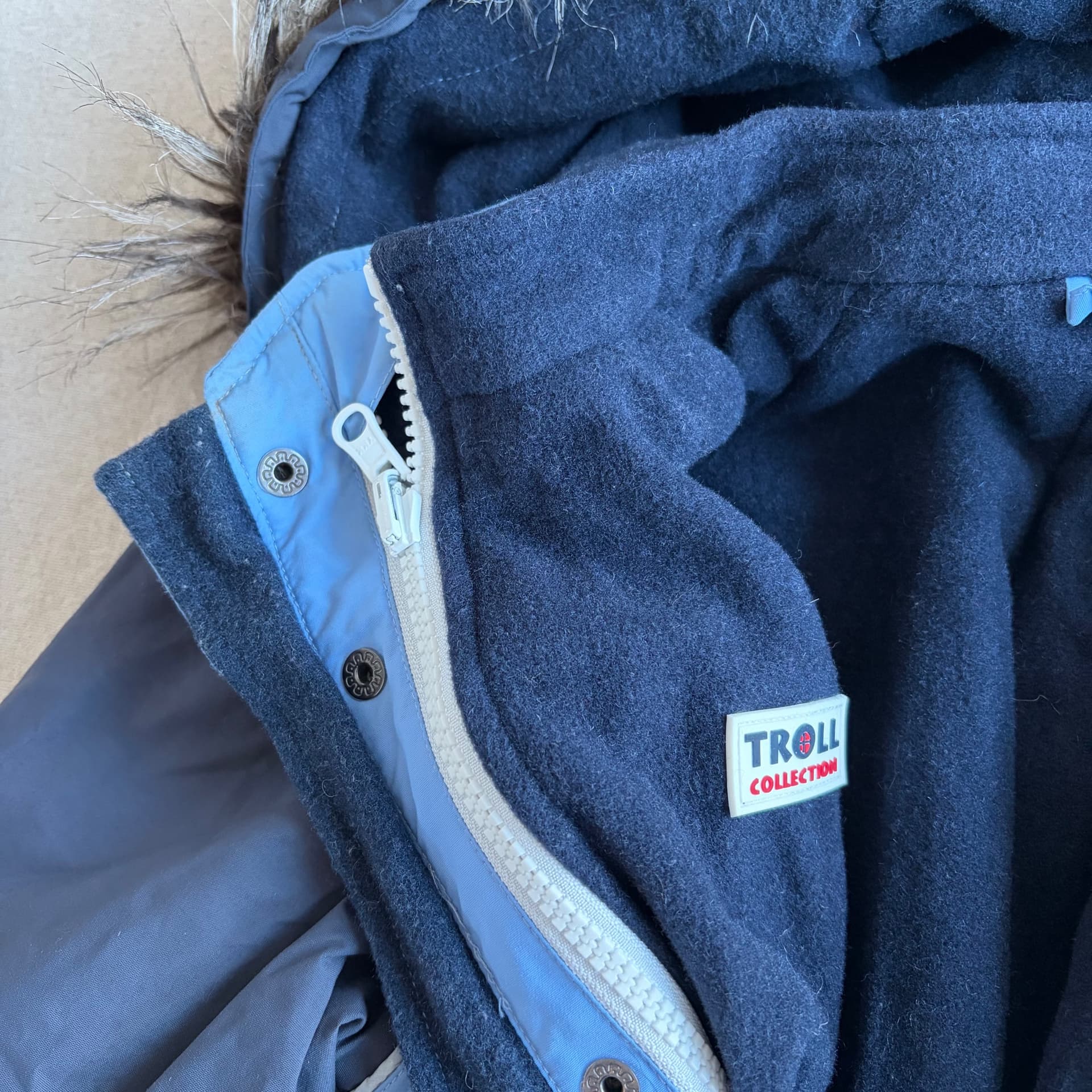 Parkdress/vinterdress med avtakbar ulldress — bilde 3 av 5