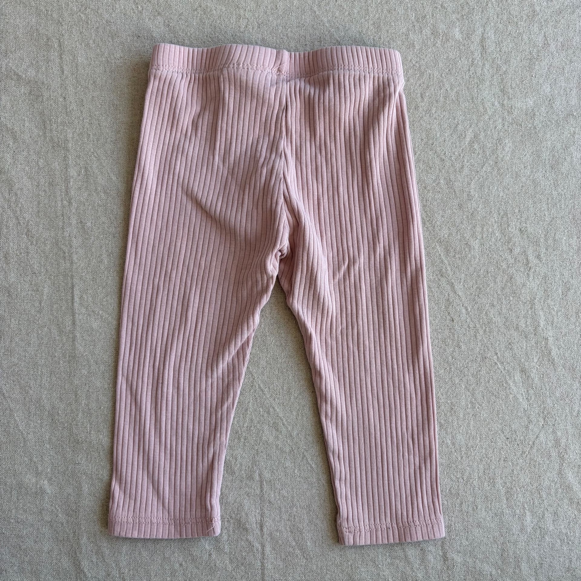 Ribbestrikkede leggings — bilde 4 av 4