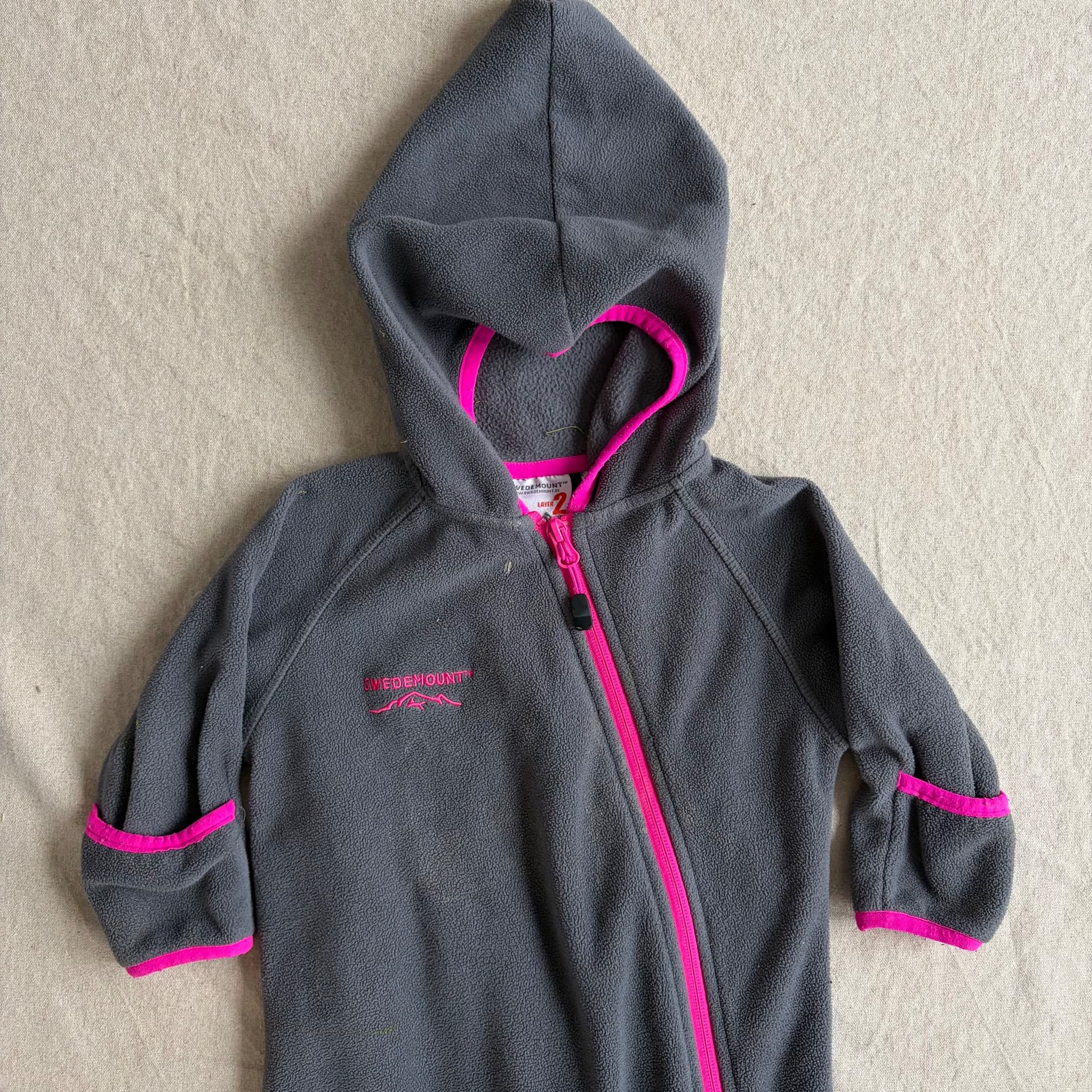 Fleecedress med hette — bilde 3 av 6